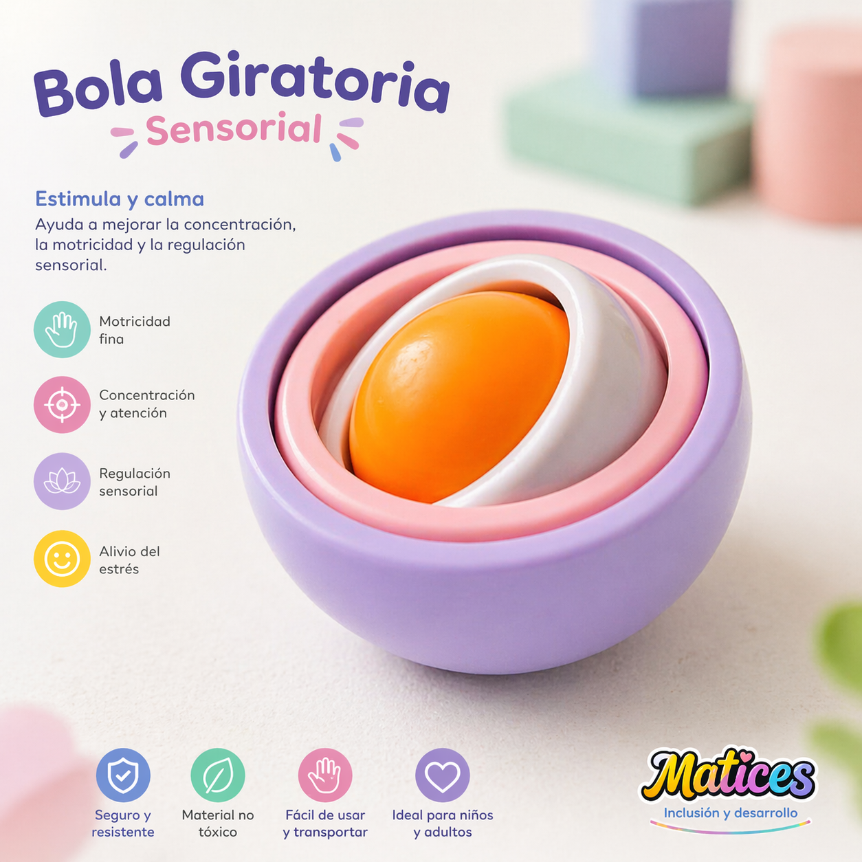 Bola Giratoria Sensorial